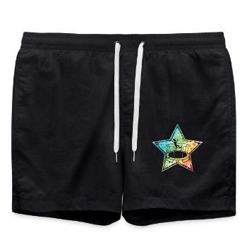 Trampoline - Swim Trunks - black - Front - AI Model Male 185 light (185cm)