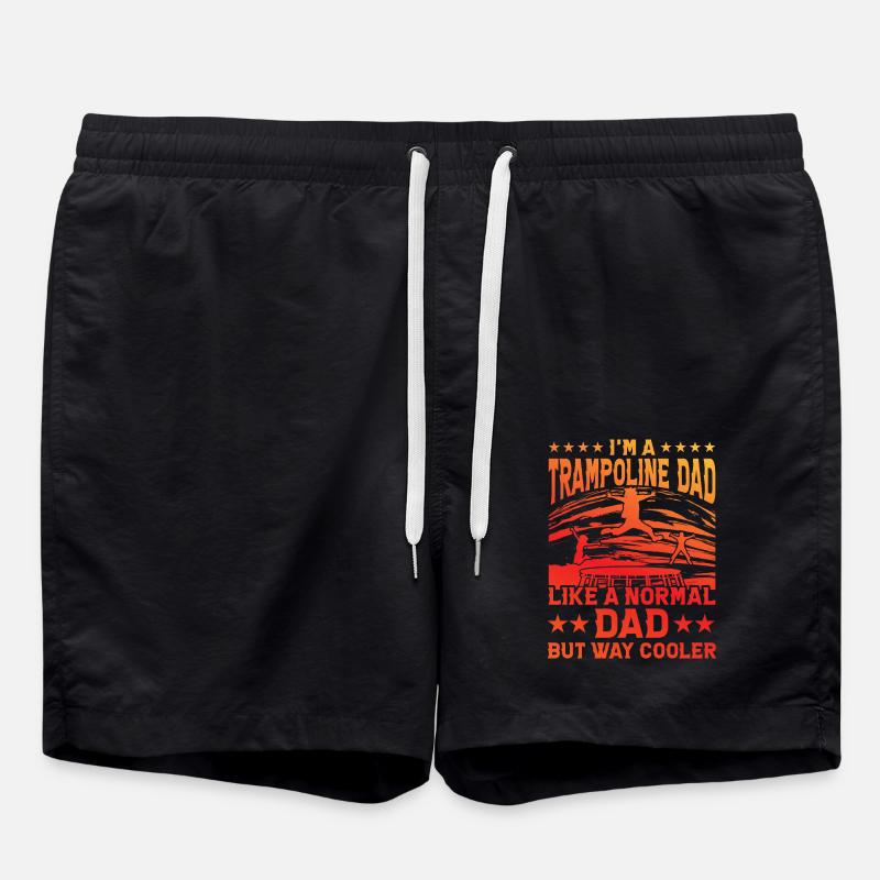 Trampolin - Badeshorts - Schwarz