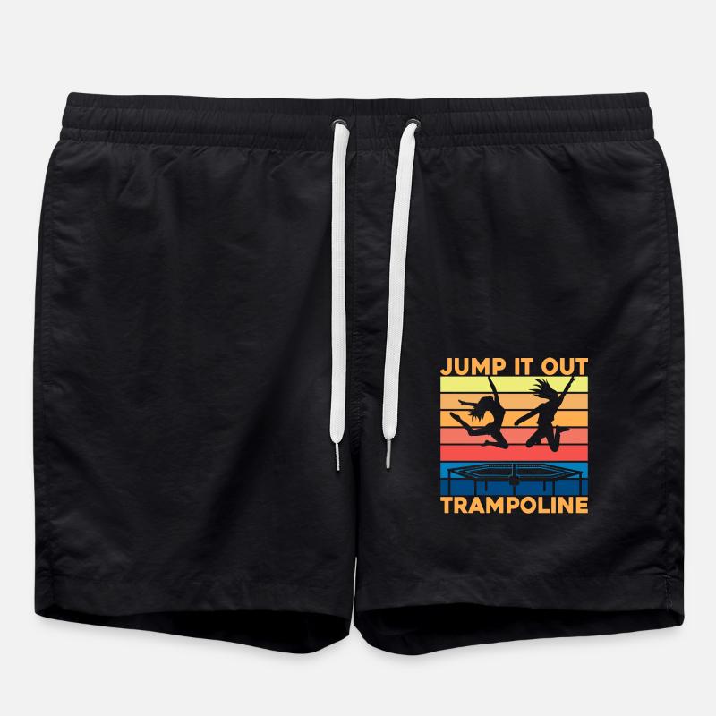 Herausspringen Trampolin - Badeshorts - Schwarz
