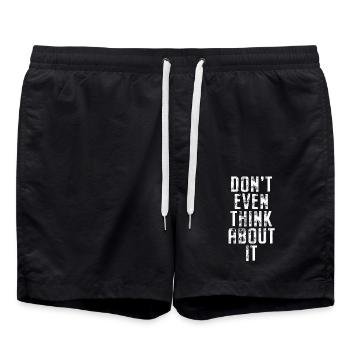N’y pense même pas Ne pense même pas non - Short de bain - noir - Devant - AI Model Male 185 light (185cm)