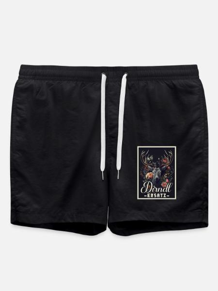 Dirndl Ersatz Dirndl Trachten Kostüm Dirndl Ersatz - Badeshorts - Schwarz