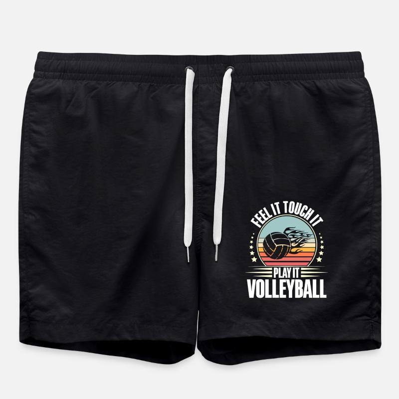 Volley-ball - Short de bain - noir
