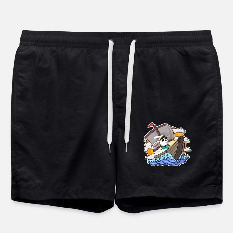 Rabbit Captain Boat - Swim Trunks - black