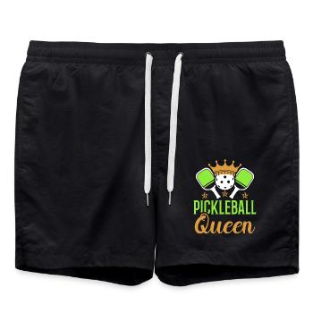 Pickleball Queen Paddle Sports Game Player - Swim Trunks - black - Front - AI Model Male 185 light (185cm)