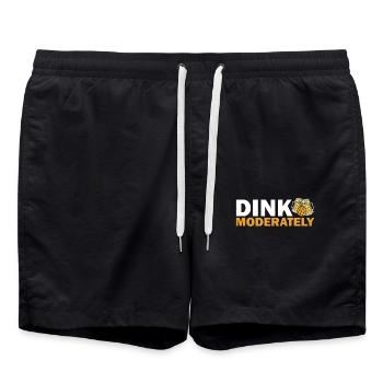 Dink Moderate Pickleball Paddle Sports Game Player - Swim Trunks - black - Front - AI Model Male 185 light (185cm)