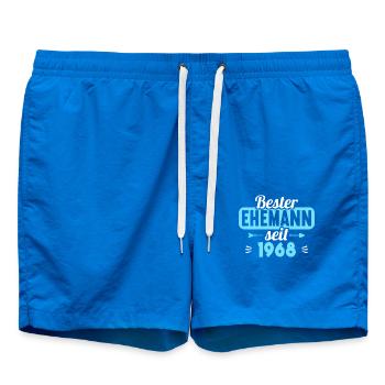 55. Hochzeitstag Bester Ehemann seit 1968 - Badeshorts - Cobalt blue - Vorne