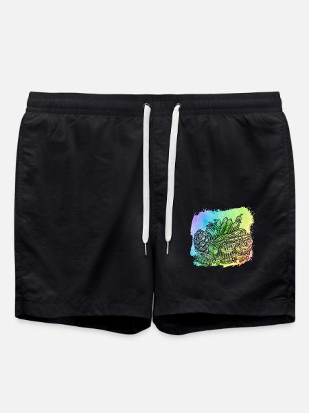 Vegan vegetables - Swim Trunks - black