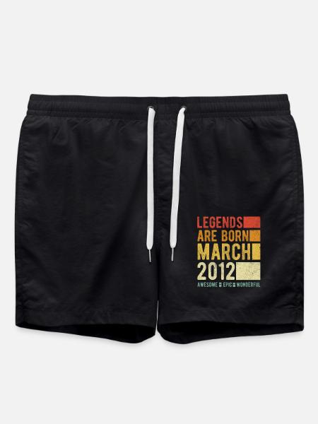 Birthday March 2012 - Swim Trunks - black