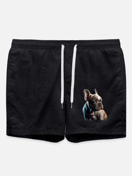 Français Bulldog Frenchie Französische Bulldogge - Short de bain - noir