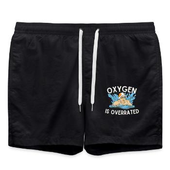 L’oxygène est surestimé Piscine sportive - Short de bain - noir - Devant - AI Model Male 185 light (185cm)