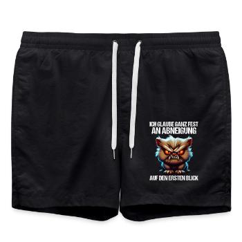 Katze Kätzchen Katzenhalter Katzen Sarkasmus - Badeshorts - Schwarz - Vorne - AI Model Male 185 light (185cm)
