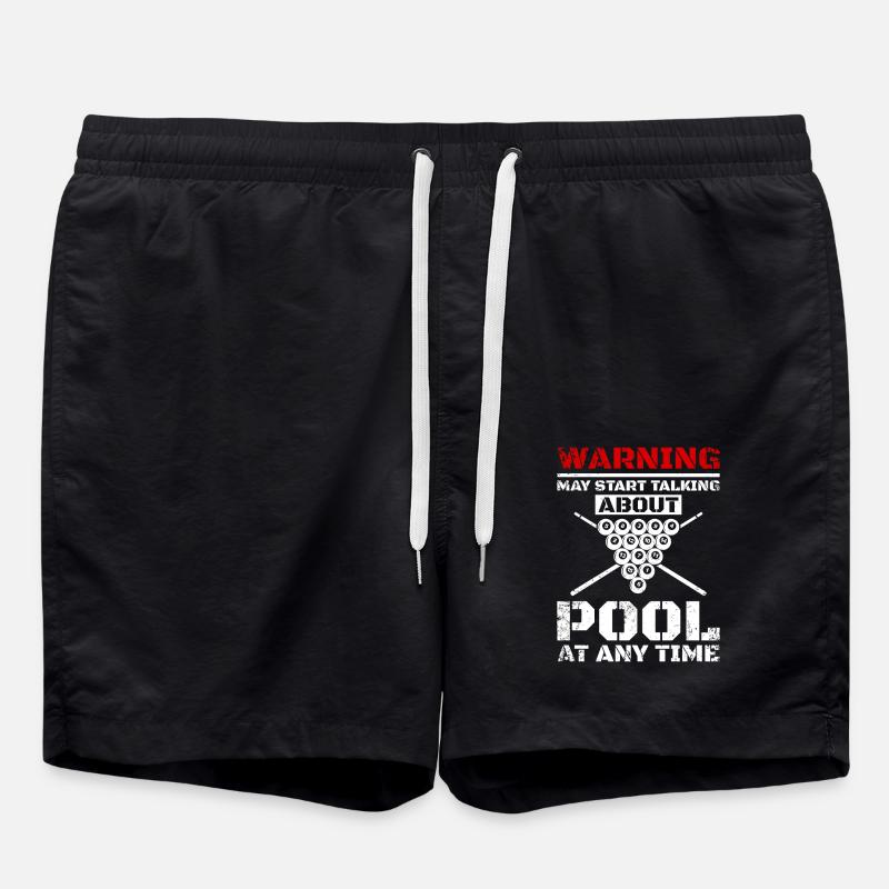 Talking about billiards pool - Badeshorts - Schwarz