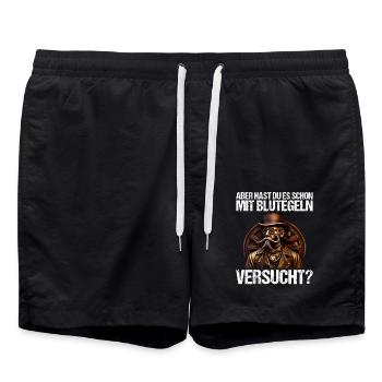 Arzt Ärztin Krankenschwester Pflegerin Medizin - Badeshorts - Schwarz - Vorne - AI Model Male 185 light (185cm)