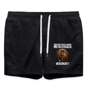 Arzt Ärztin Krankenschwester Pflegerin Medizin - Badeshorts - Schwarz - Vorne - AI Model Male 185 light (185cm)