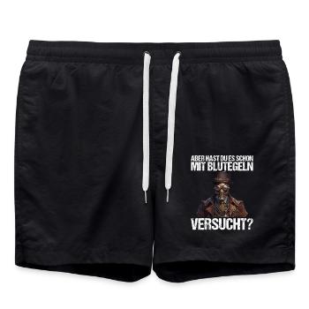 Arzt Ärztin Krankenschwester Pflegerin Medizin - Badeshorts - Schwarz - Vorne - AI Model Male 185 light (185cm)