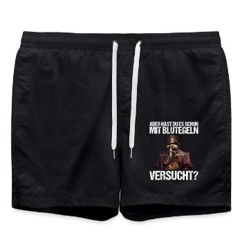 Arzt Ärztin Krankenschwester Pflegerin Medizin - Badeshorts - Schwarz - Vorne - AI Model Male 185 light (185cm)