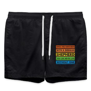Berger allemand - Short de bain - noir - Devant - AI Model Male 185 light (185cm)