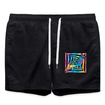 Berger allemand - Short de bain - noir - Devant - AI Model Male 185 light (185cm)