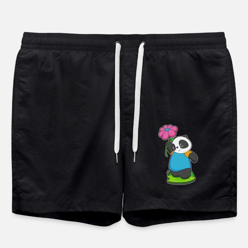 Fleur de panda - Short de bain - noir