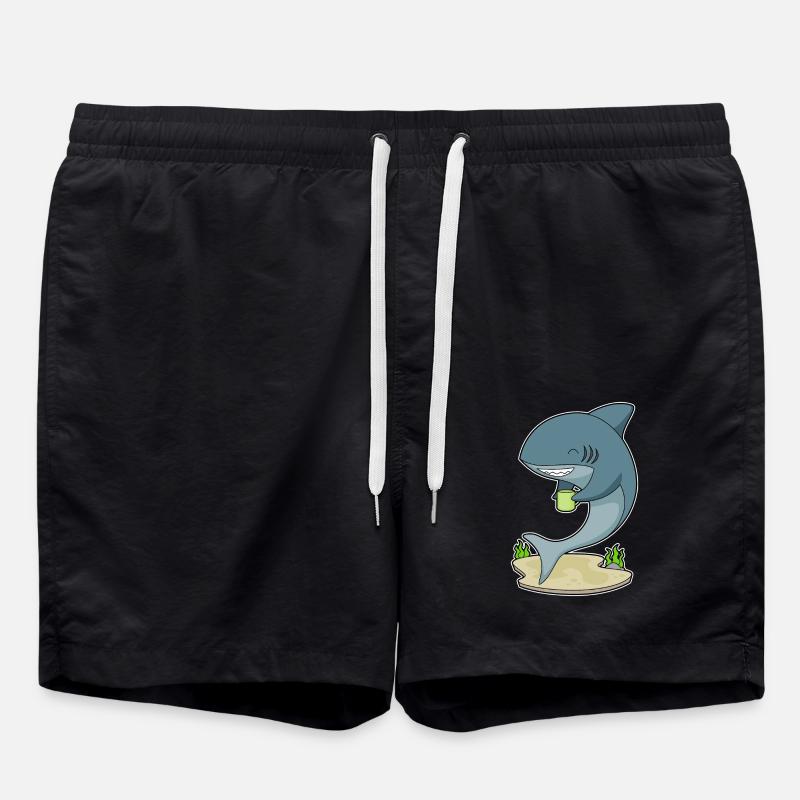 Shark Mug Coffee - Swim Trunks - black