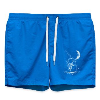 Astronaute à l’infini avec la lune - Short de bain - cobalt blue - Devant
