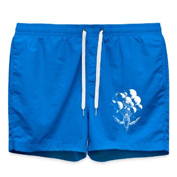 Astronaute avec ballon et planète sur la lune - Short de bain - cobalt blue - Devant