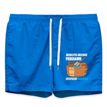 Absolutes abschalt Programm entspricht Saunieren - Badeshorts - Cobalt blue - Vorne