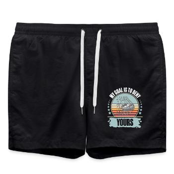 Eishockey Hockey sur glace - Short de bain - noir - Devant - AI Model Male 185 light (185cm)