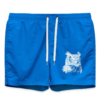 Élégant hibou des forêts vintage - Short de bain - cobalt blue - Devant