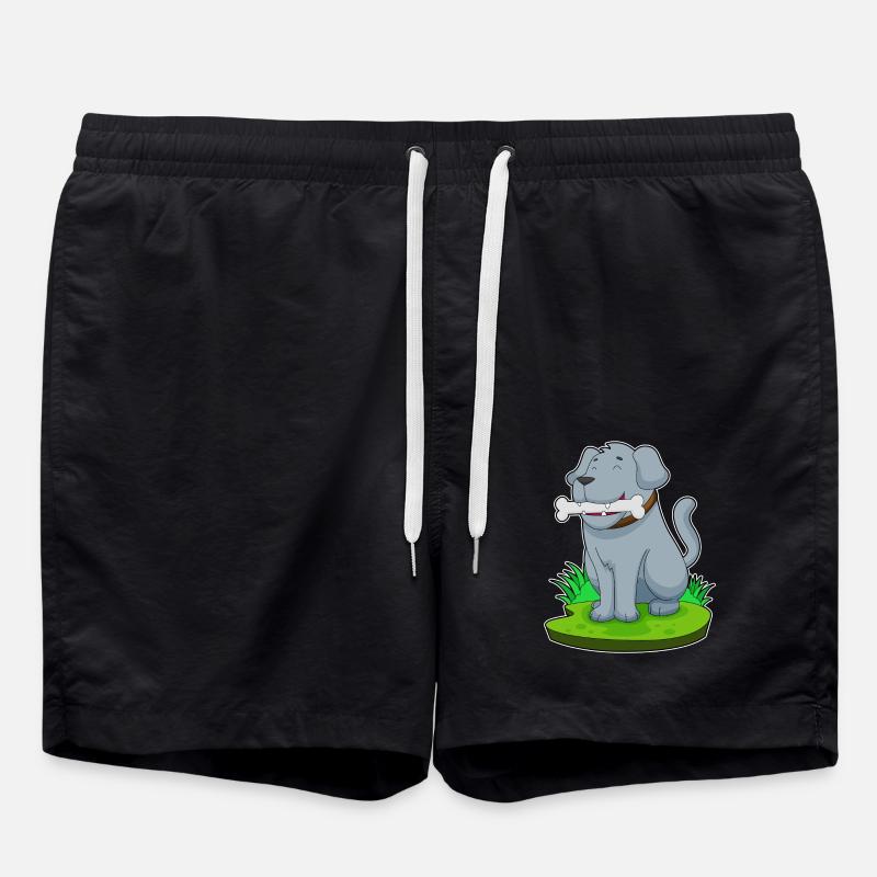 Dog Bones - Swim Trunks - black