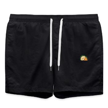Doner Taco Best Friends Pocket design - Swim Trunks - black - Front - AI Model Male 185 light (185cm)