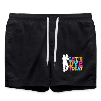 Let’s Dye Today Silhouette Team Athletes - Short de bain - noir - Devant - AI Model Male 185 light (185cm)