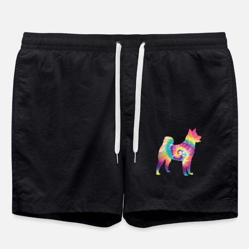 Tie Dye Dog - Short de bain - noir