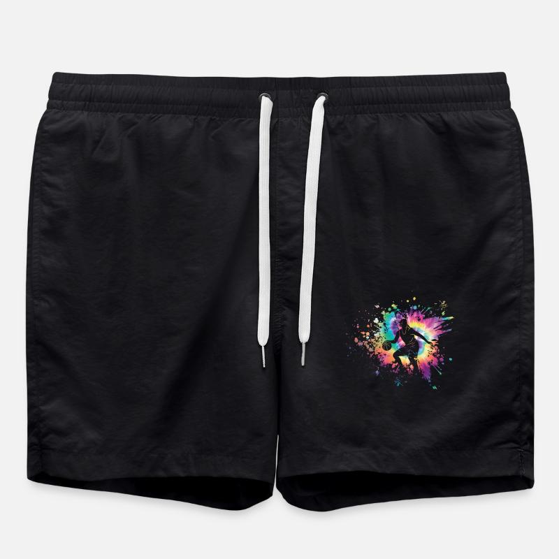 Tie dye Basketball Filles - Short de bain - noir