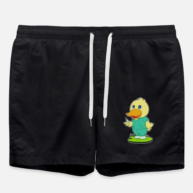 Seringue d’infirmière canard - Short de bain - noir