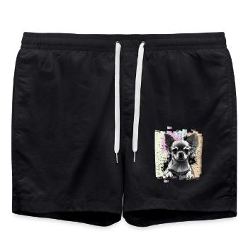 Chihuahua - Short de bain - noir - Devant - AI Model Male 185 light (185cm)