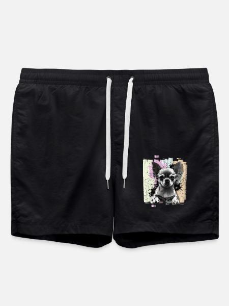 Chihuahua - Swim Trunks - black