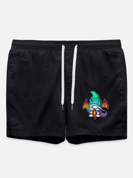 Gnome Gnome's Dragon - Swim Trunks - black