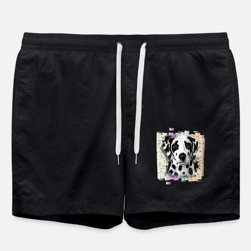 Chien dalmate - Short de bain - noir