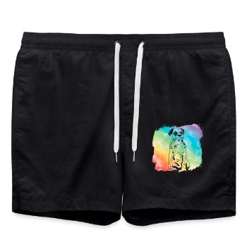 Boxer - Swim Trunks - black - Front - AI Model Male 185 light (185cm)