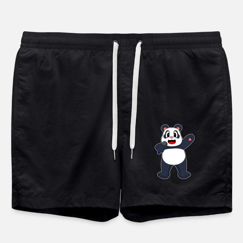 Panda Singer Microphone - Short de bain - noir