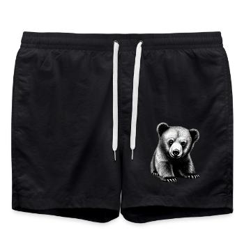 Bear - Swim Trunks - black - Front - AI Model Male 185 light (185cm)