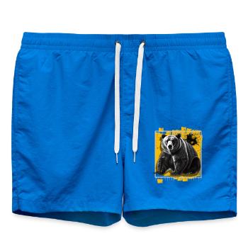 Bear - Swim Trunks - cobalt blue - Front