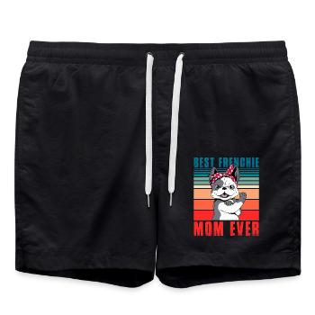 Meilleure Frenchie Mom Ever Bulldog - Short de bain - noir - Devant - AI Model Male 185 light (185cm)