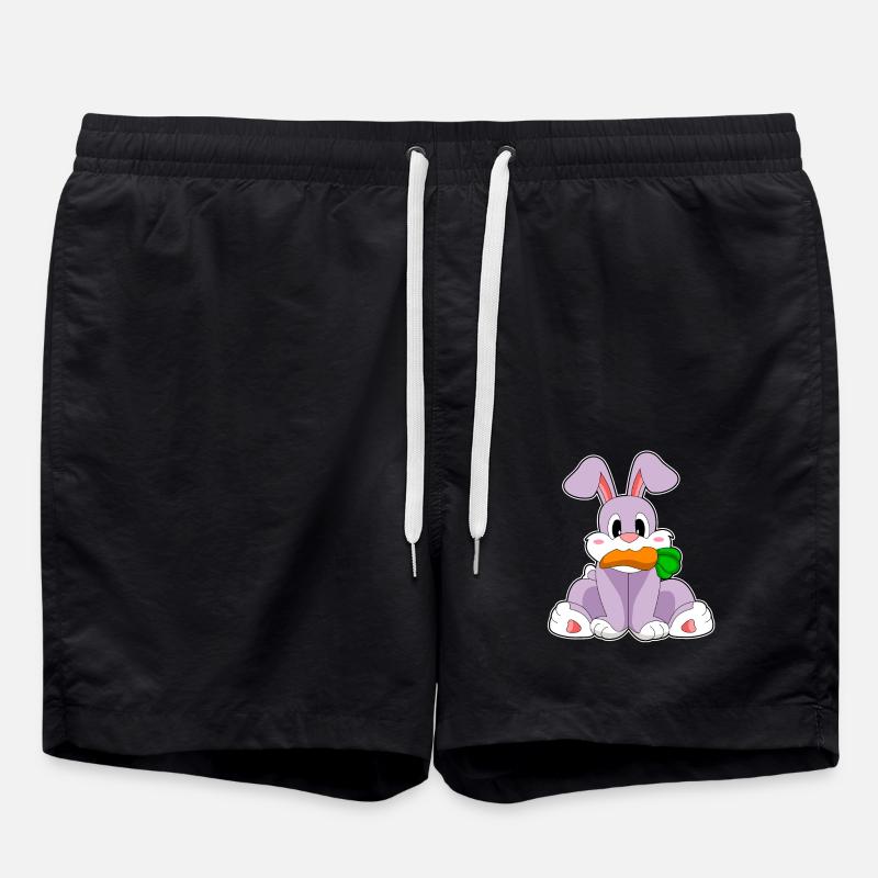 Rabbit Carrot - Swim Trunks - black
