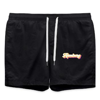 Hamburgerin Hamburger Hambourg - Short de bain - noir - Devant - AI Model Male 185 light (185cm)
