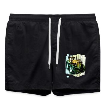 Tracteur Agriculture - Short de bain - noir - Devant - AI Model Male 185 light (185cm)