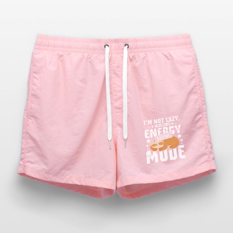 Power saving mode Sleeping Sloth Swim Trunks