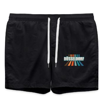 Dusseldorf Dusseldorf Dusseldorf - Swim Trunks - black - Front - AI Model Male 185 light (185cm)