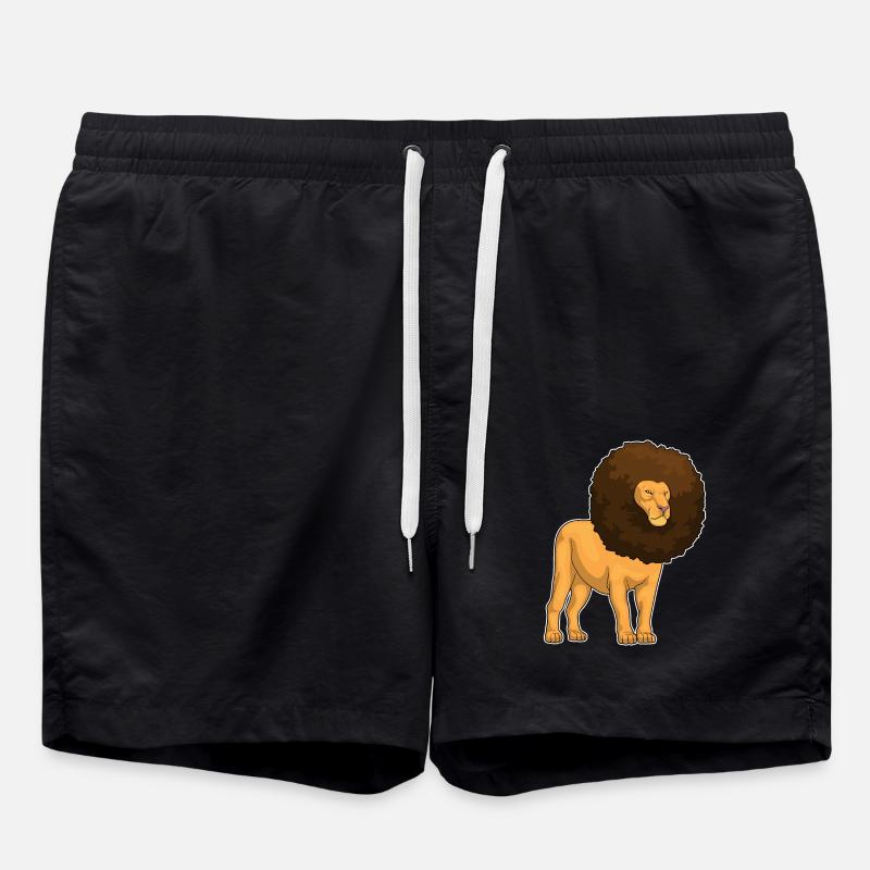 Leo Afro Cheveux - Short de bain - noir